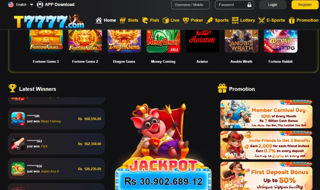t7777 game